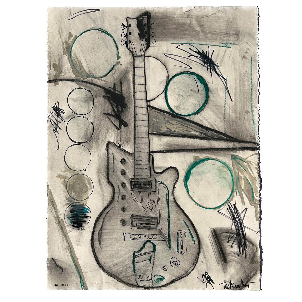 Guitar Composition 2 by Tim Armstrong-Original Artwork-Poster Child Prints