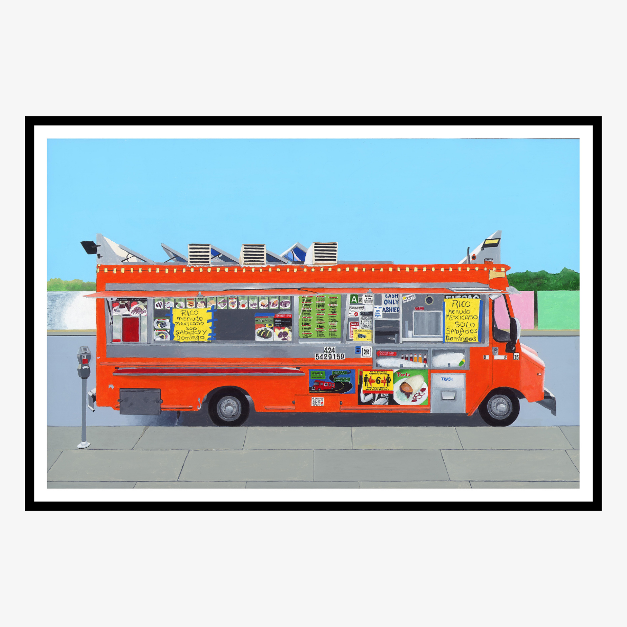 Orange Food Truck by Horace Panter-Giclée Print-Poster Child Prints