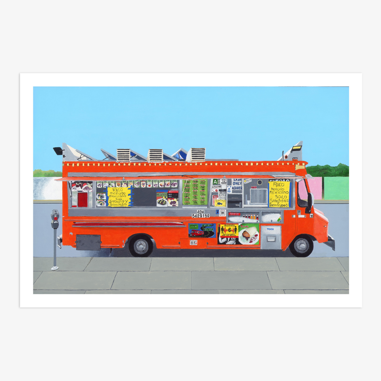 Orange Food Truck by Horace Panter-Giclée Print-Poster Child Prints