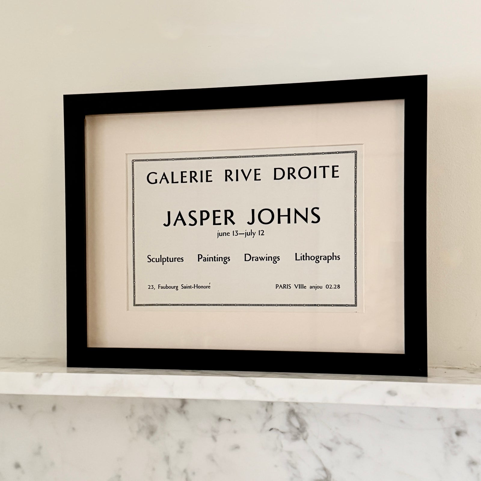 Jasper Johns - Galerie Rive Droite by Found Art-Found Art-Poster Child Prints