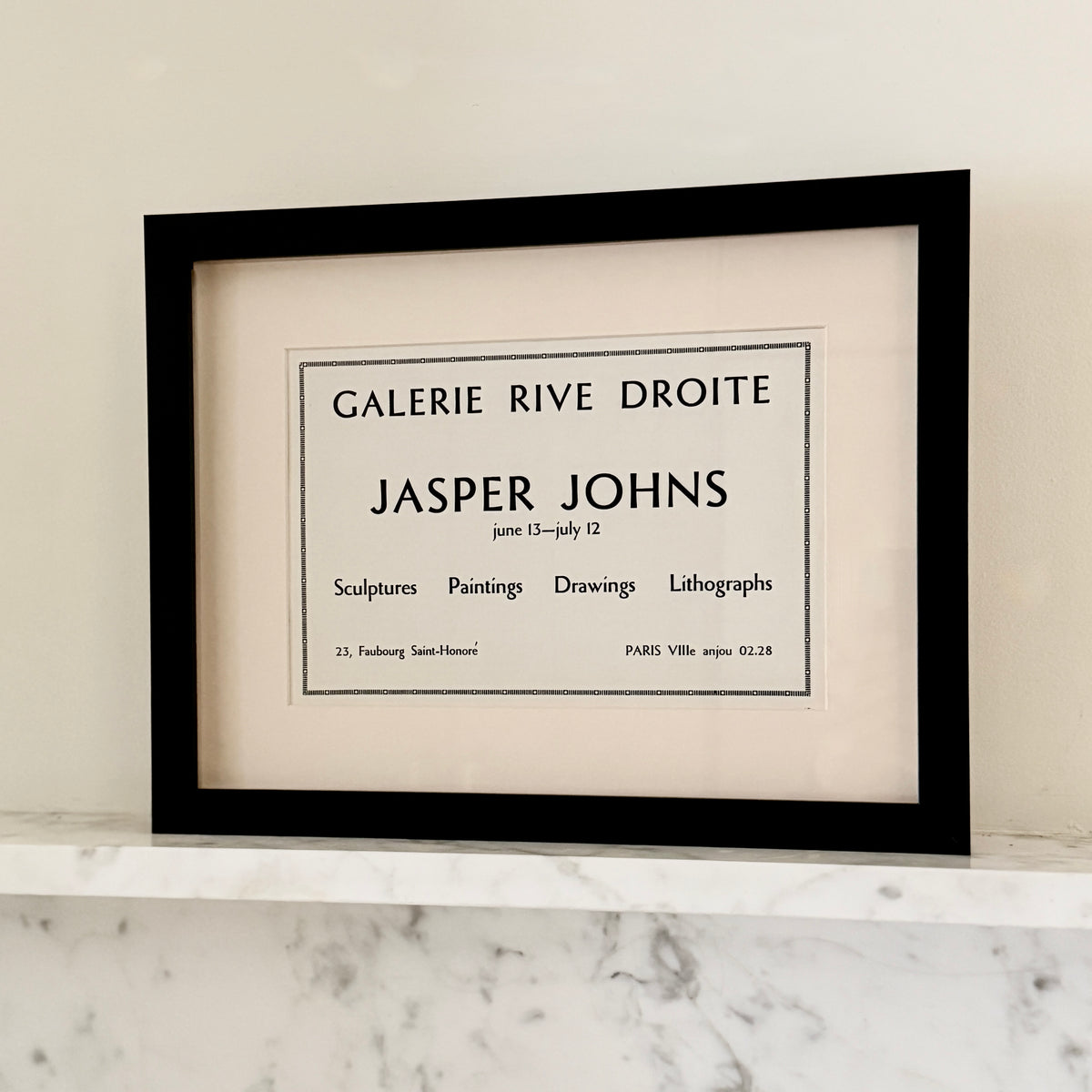 Jasper Johns - Galerie Rive Droite by Found Art-Found Art-Poster Child Prints
