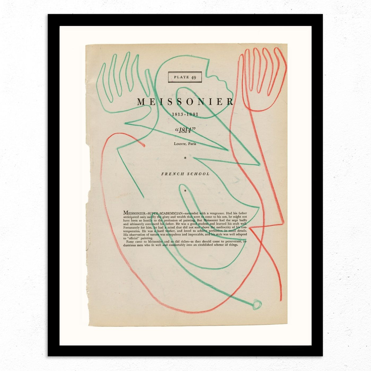 Meissonier Plate 49 by Jessalyn Brooks-Original Artwork-Poster Child Prints