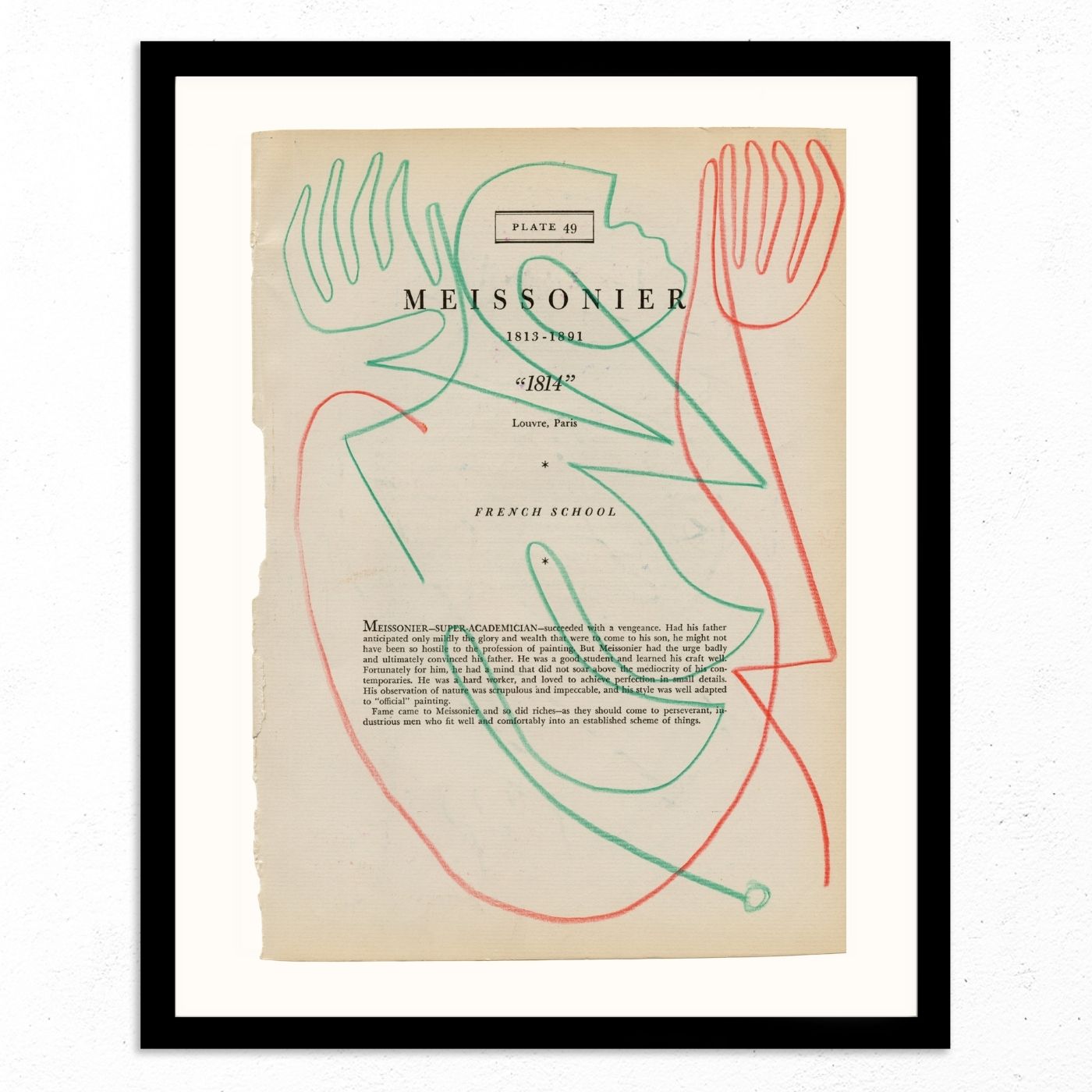 Meissonier Plate 49 by Jessalyn Brooks-Original Artwork-Poster Child Prints