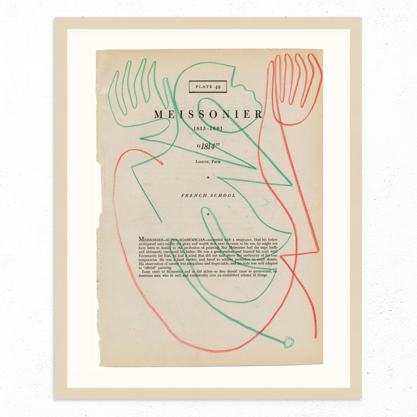 Meissonier Plate 49 by Jessalyn Brooks-Original Artwork-Poster Child Prints