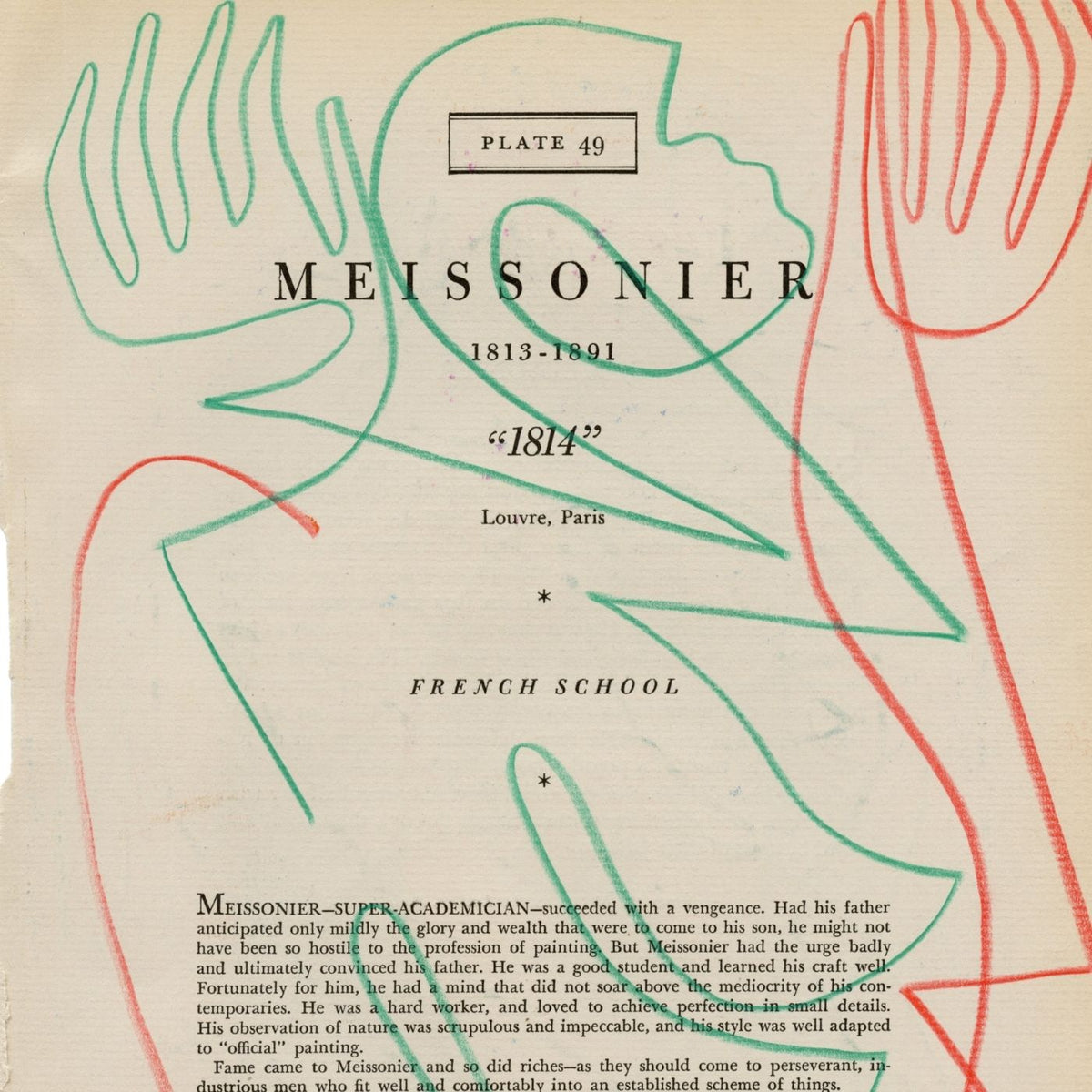 Meissonier Plate 49 by Jessalyn Brooks-Original Artwork-Poster Child Prints