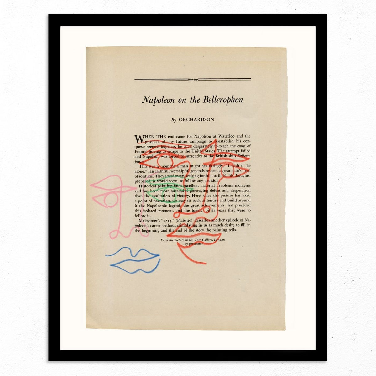 Napoleon on the Bellerophon by Jessalyn Brooks-Original Artwork-Poster Child Prints