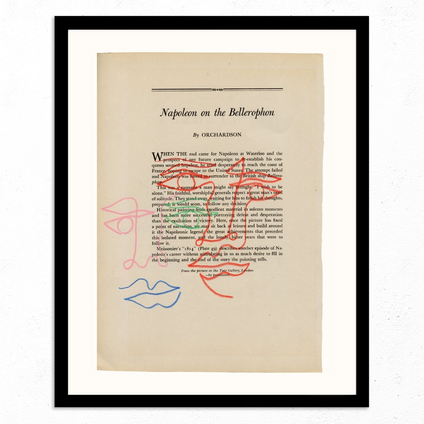 Napoleon on the Bellerophon by Jessalyn Brooks-Original Artwork-Poster Child Prints