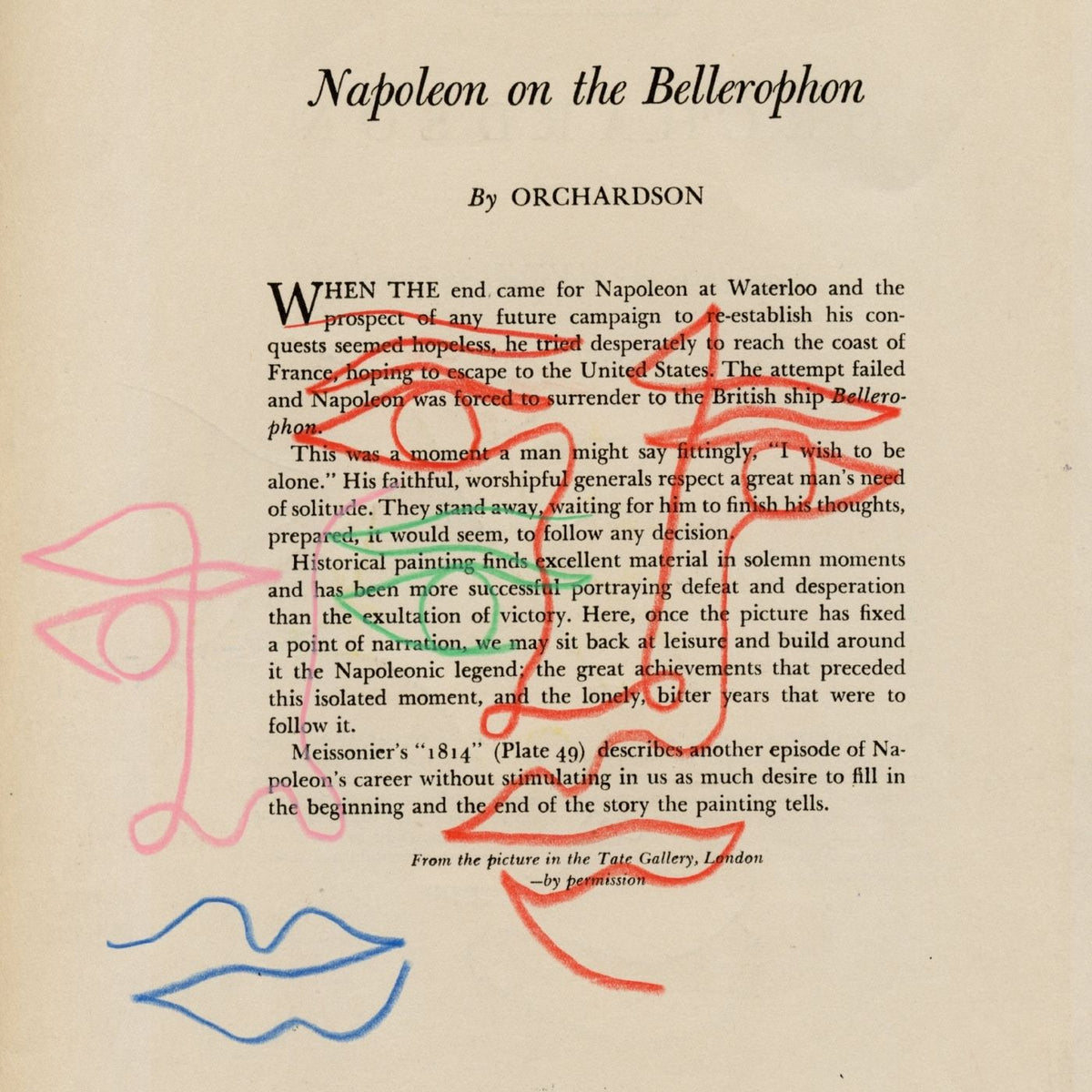 Napoleon on the Bellerophon by Jessalyn Brooks-Original Artwork-Poster Child Prints