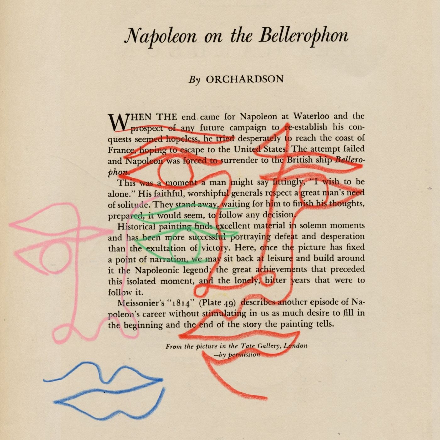 Napoleon on the Bellerophon by Jessalyn Brooks-Original Artwork-Poster Child Prints