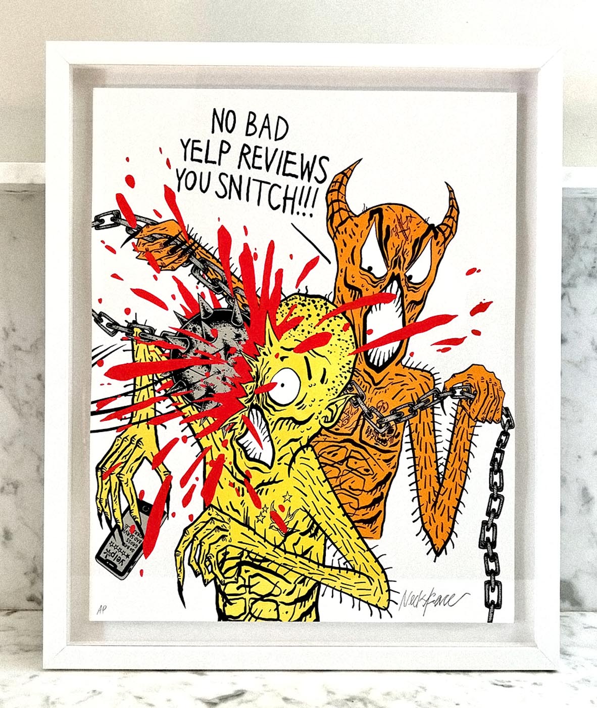 No Reviews, Framed by Neckface-Signed &amp; Numbered-Poster Child Prints