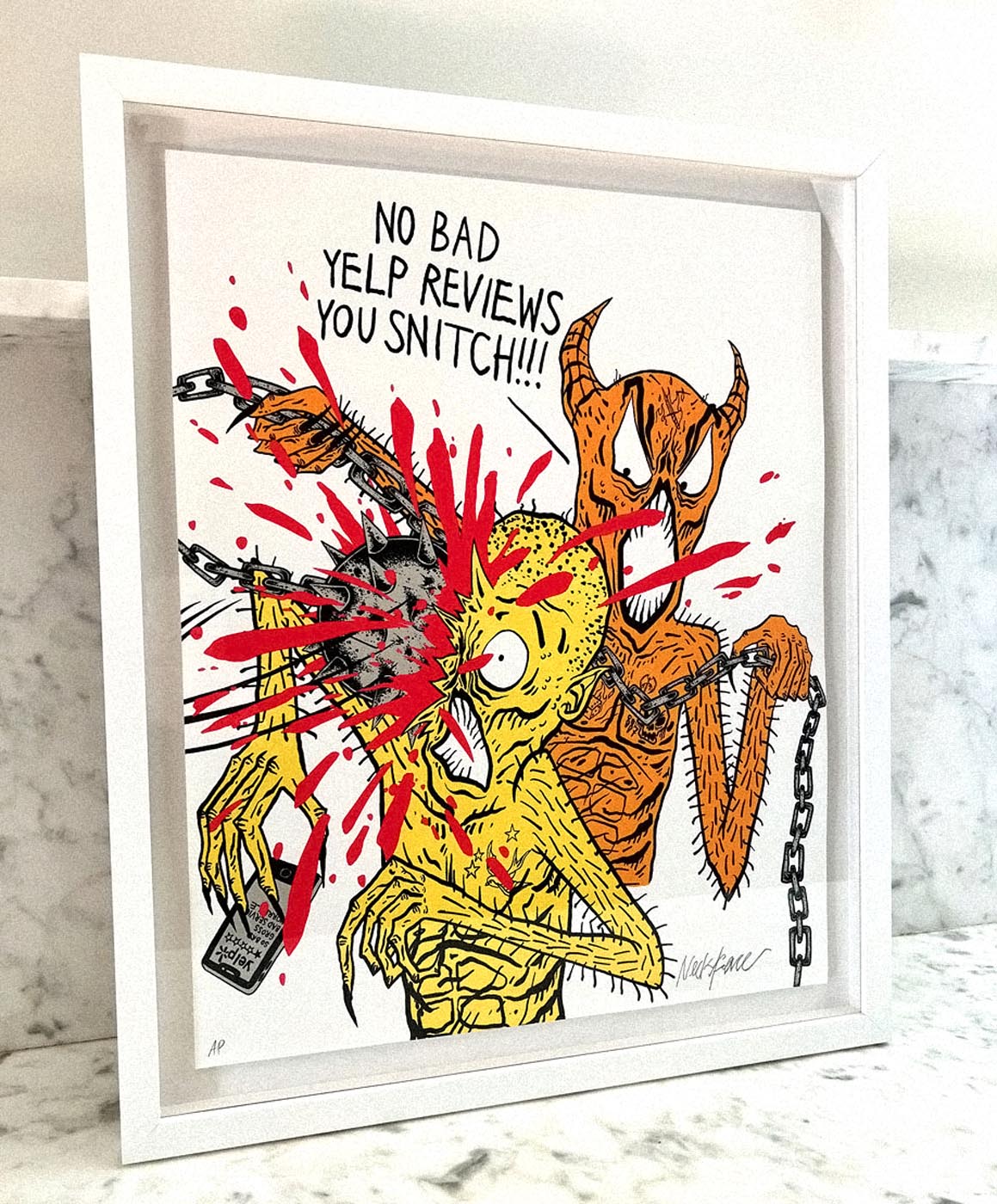 No Reviews, Framed by Neckface-Signed & Numbered-Poster Child Prints