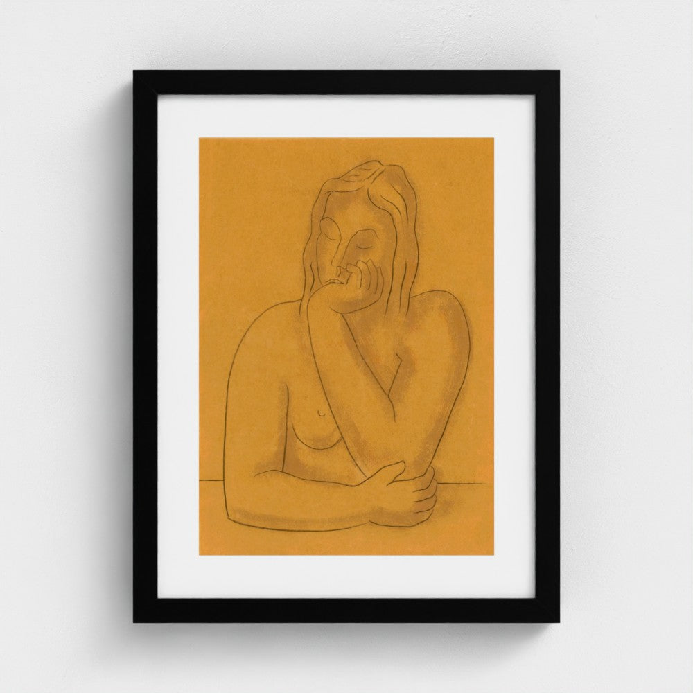 Ochre Figure Study by Collection-Studio Editions-Poster Child Prints