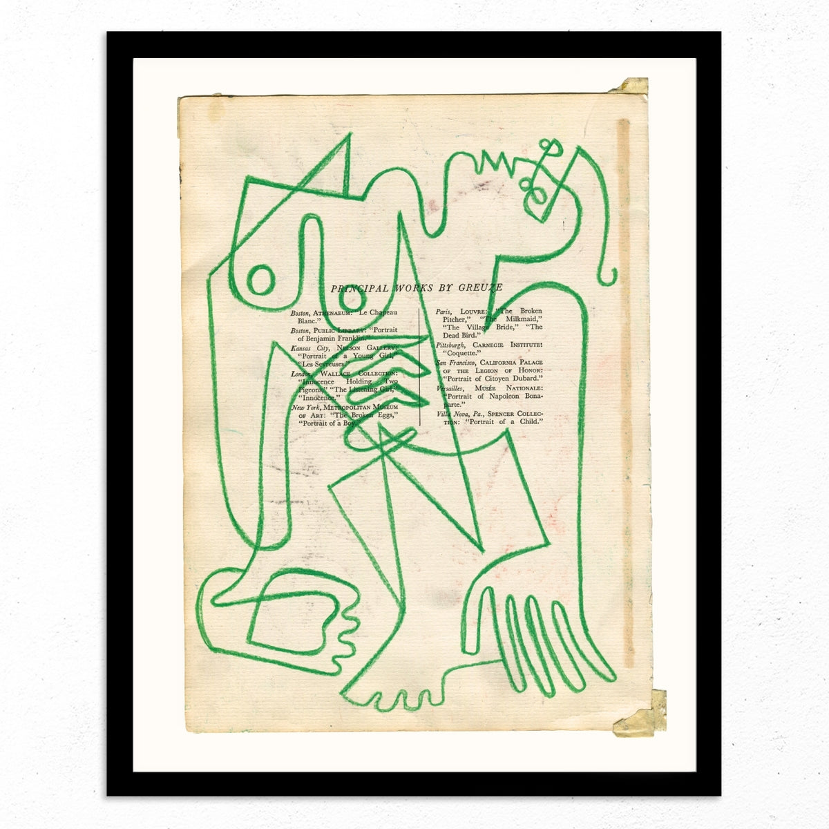 Principle Works by Greuze by Jessalyn Brooks-Original Artwork-Poster Child Prints