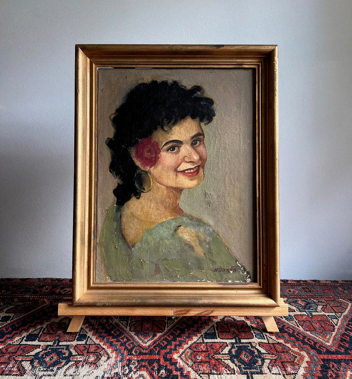 Portrait of Smiling Woman by Found Art-Found Art-Poster Child Prints