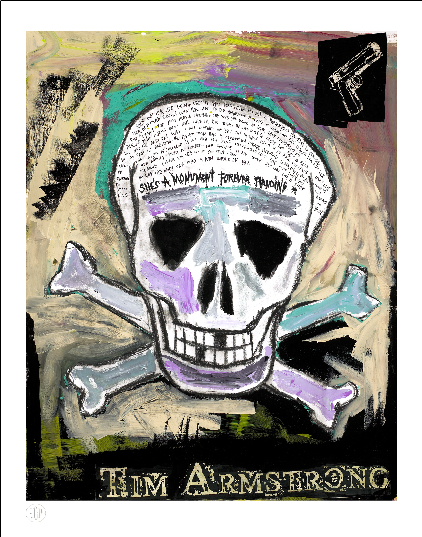 Skull &amp; Crossbones by Tim Armstrong-Signed &amp; Numbered-Poster Child Prints