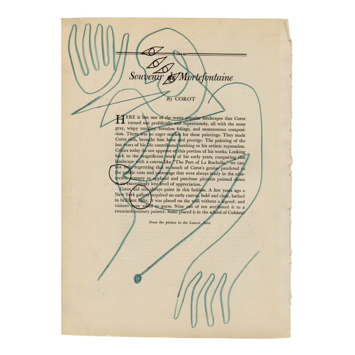 Souvener de Mortefontaine by Jessalyn Brooks-Original Artwork-Poster Child Prints
