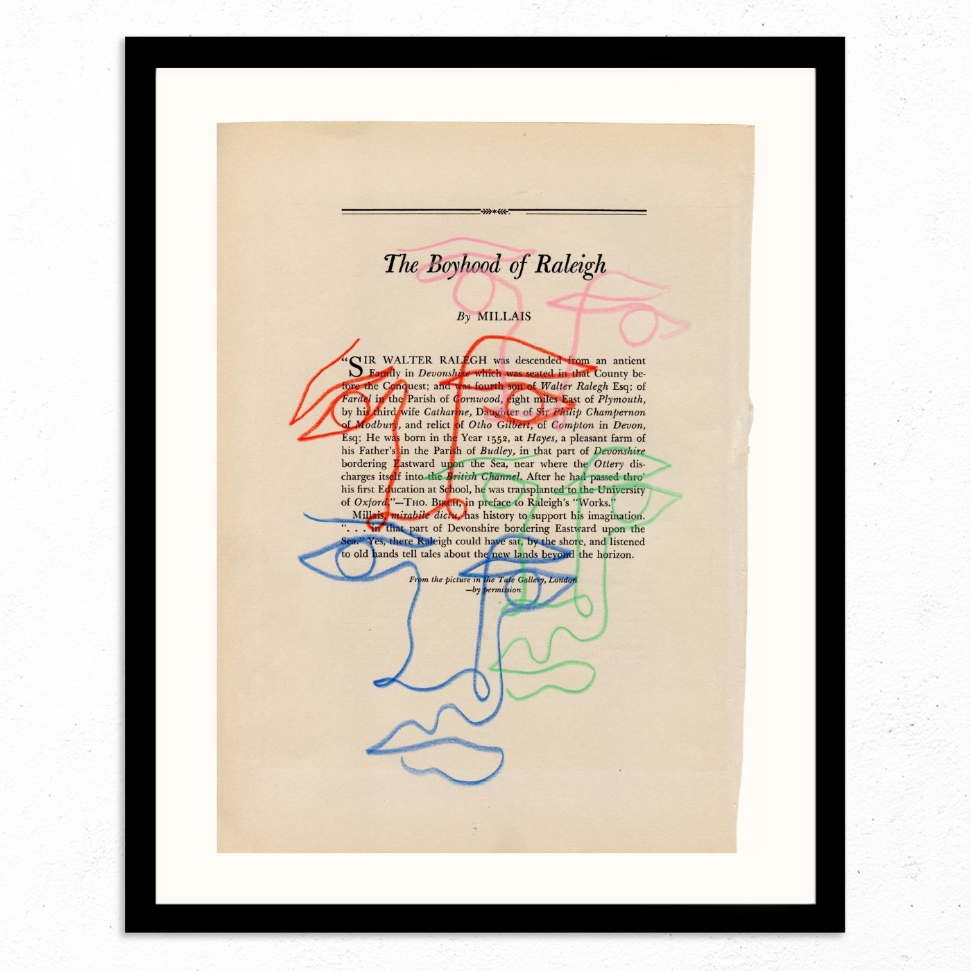 The Boyhood of Raleigh by Jessalyn Brooks-Original Artwork-Poster Child Prints