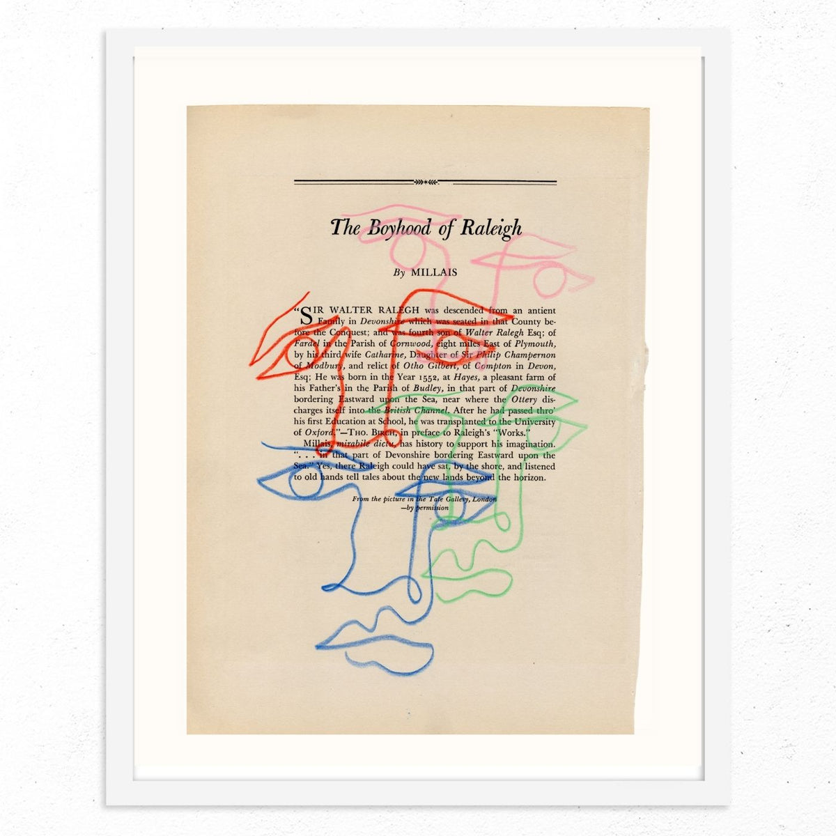 The Boyhood of Raleigh by Jessalyn Brooks-Original Artwork-Poster Child Prints
