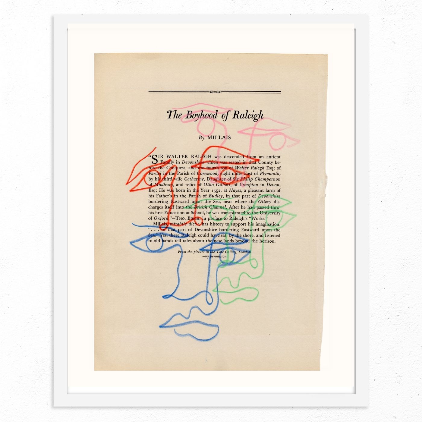 The Boyhood of Raleigh by Jessalyn Brooks-Original Artwork-Poster Child Prints