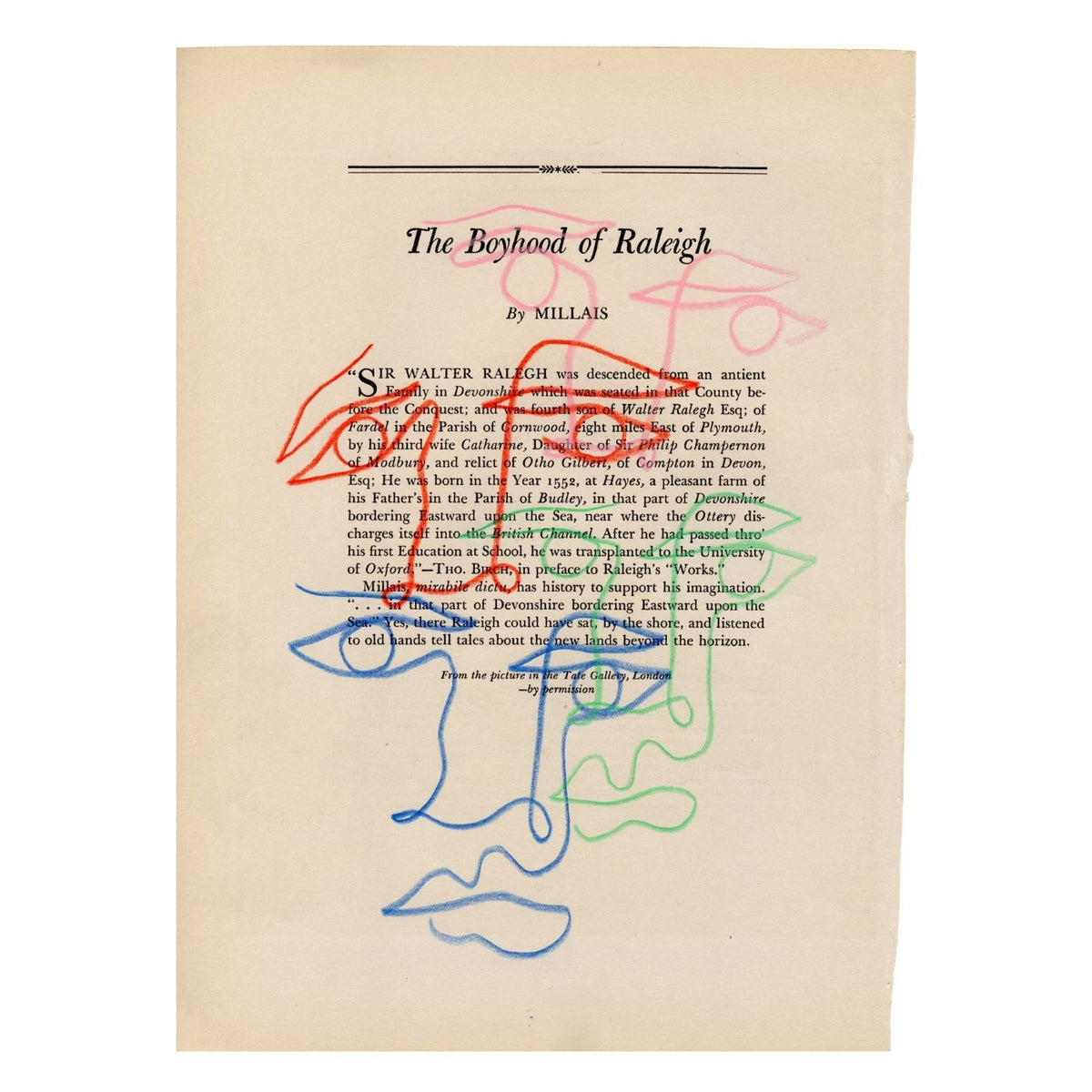 The Boyhood of Raleigh by Jessalyn Brooks-Original Artwork-Poster Child Prints
