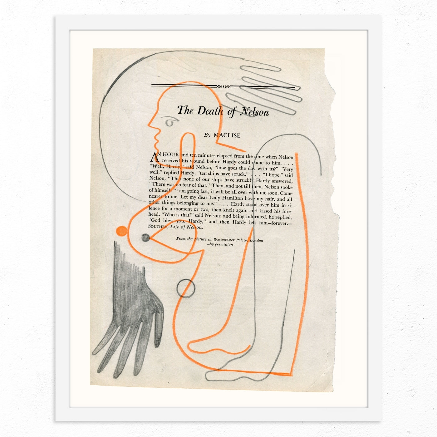 The Death of Nelson by Jessalyn Brooks-Original Artwork-Poster Child Prints