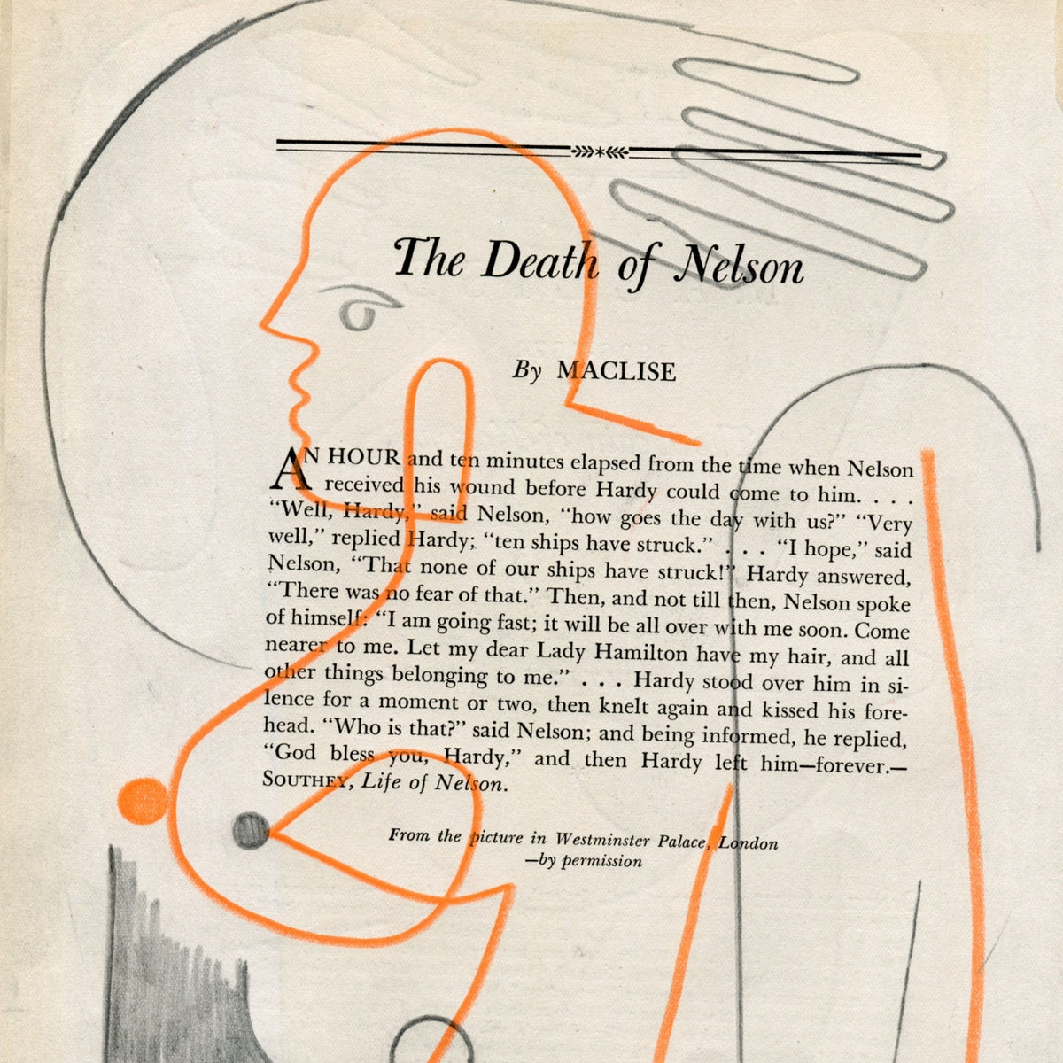 The Death of Nelson by Jessalyn Brooks-Original Artwork-Poster Child Prints