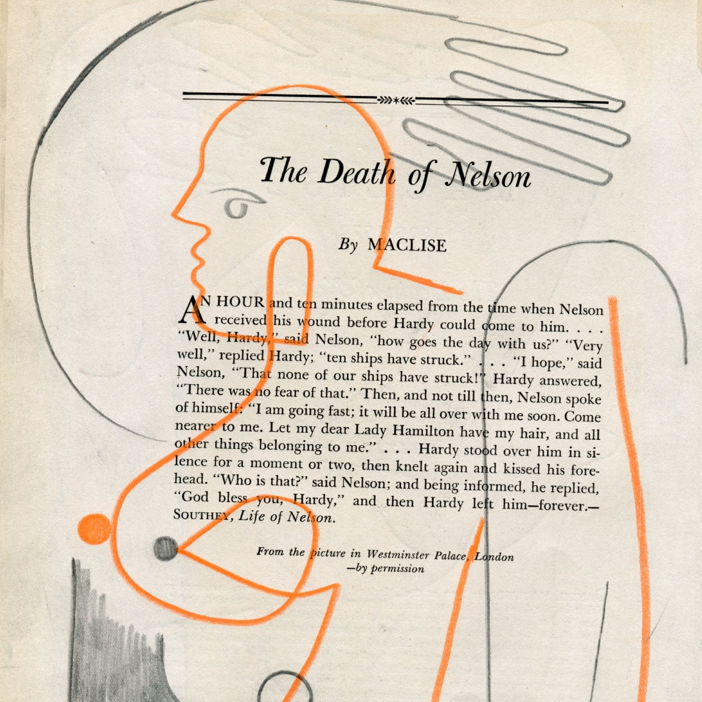 The Death of Nelson by Jessalyn Brooks-Original Artwork-Poster Child Prints