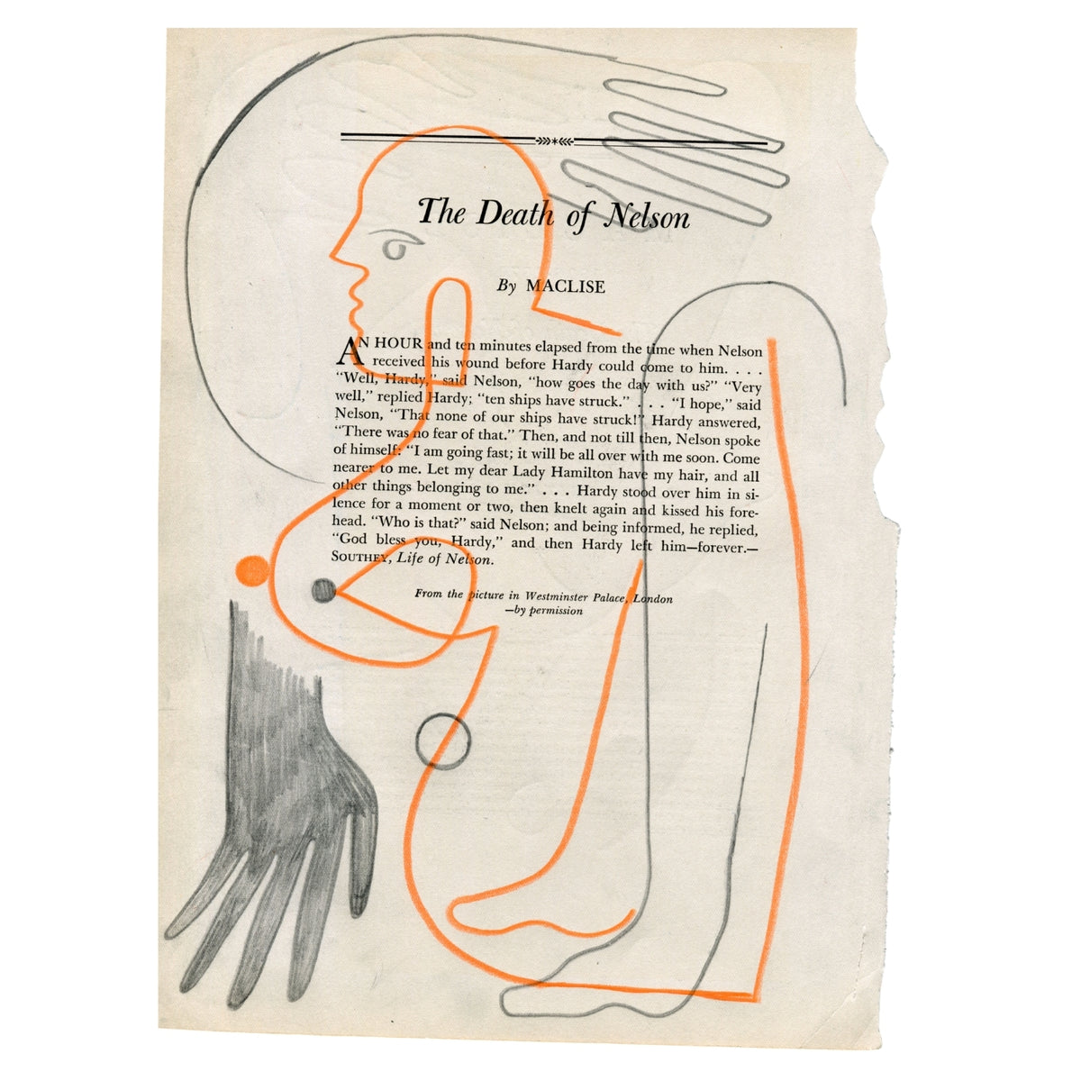 The Death of Nelson by Jessalyn Brooks-Original Artwork-Poster Child Prints