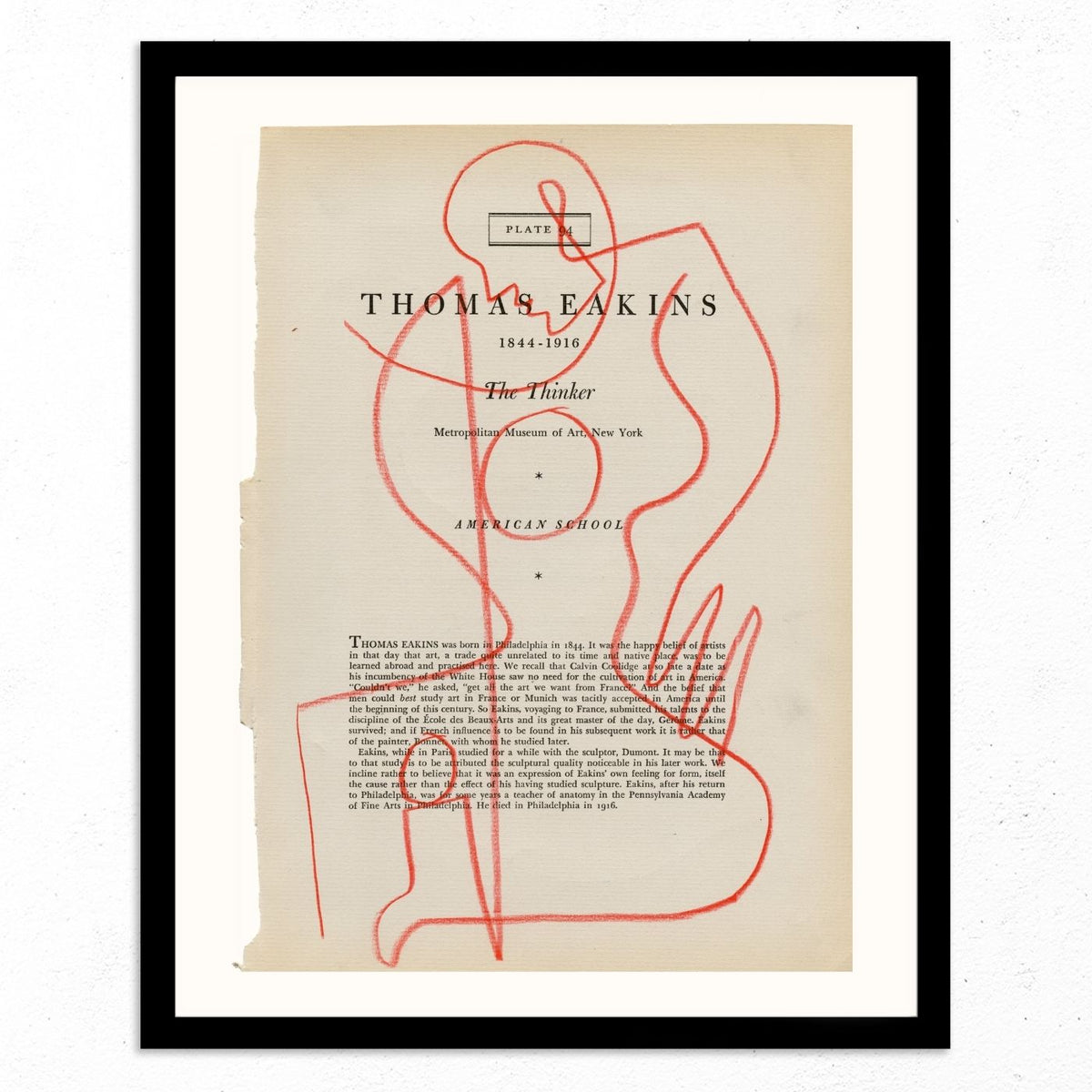 Thomas Eakins by Jessalyn Brooks-Original Artwork-Poster Child Prints