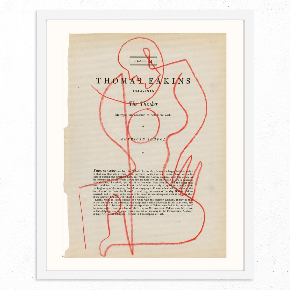 Thomas Eakins by Jessalyn Brooks-Original Artwork-Poster Child Prints