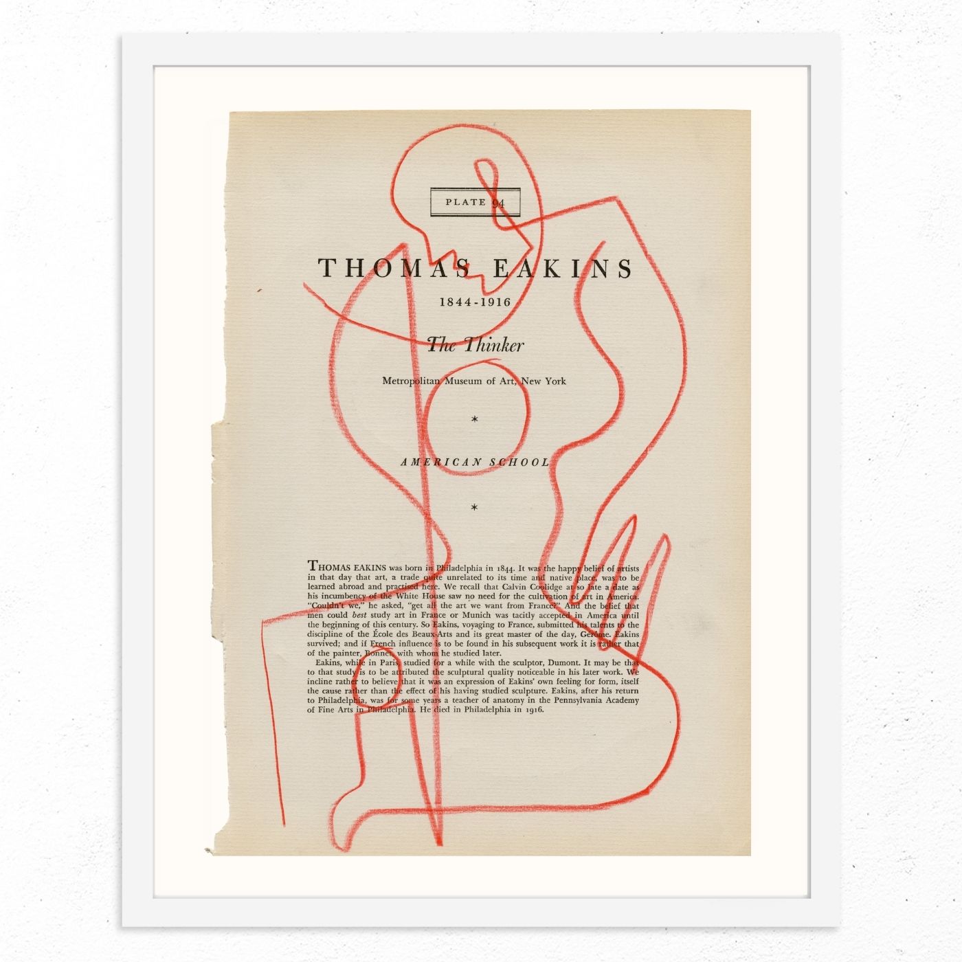 Thomas Eakins by Jessalyn Brooks-Original Artwork-Poster Child Prints