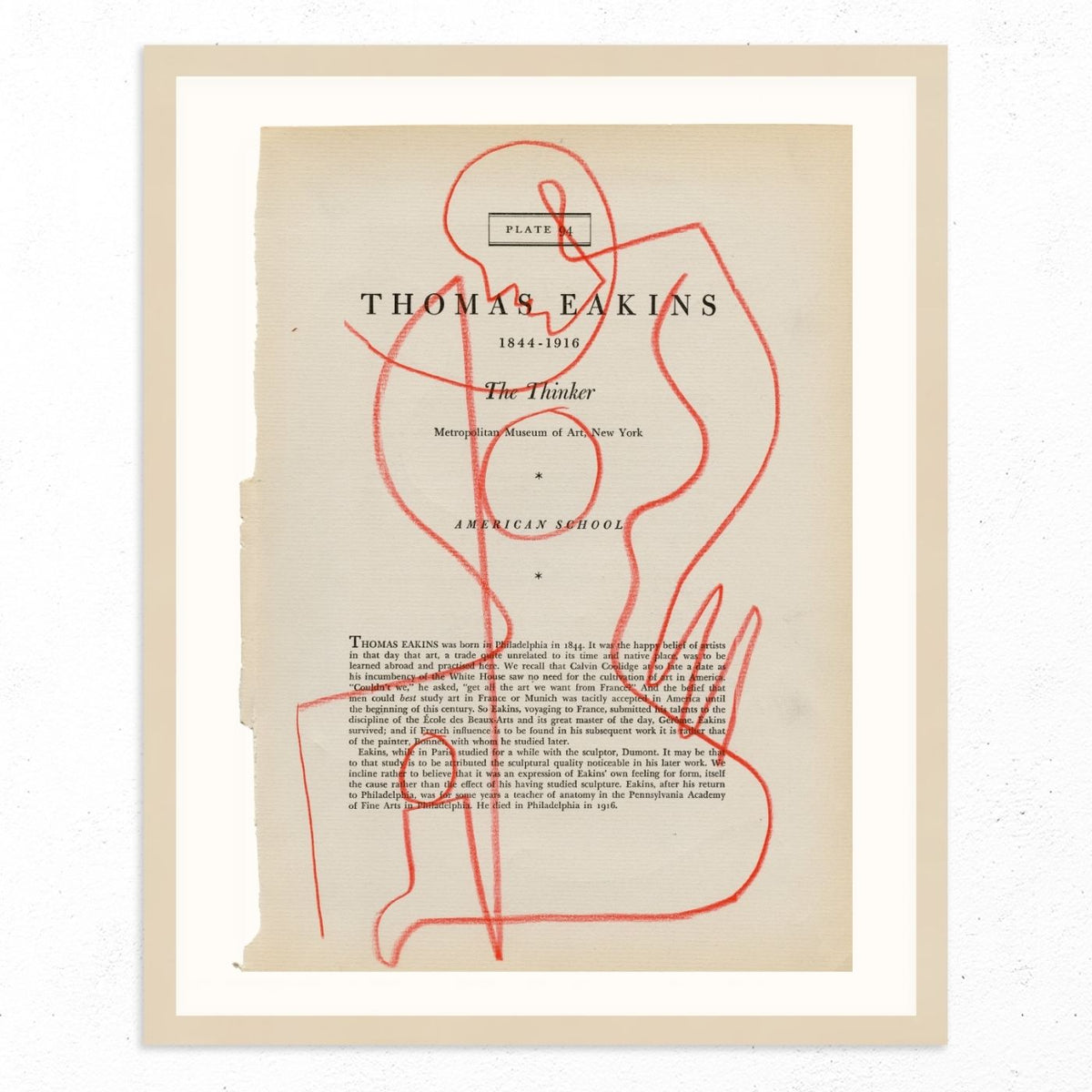 Thomas Eakins by Jessalyn Brooks-Original Artwork-Poster Child Prints