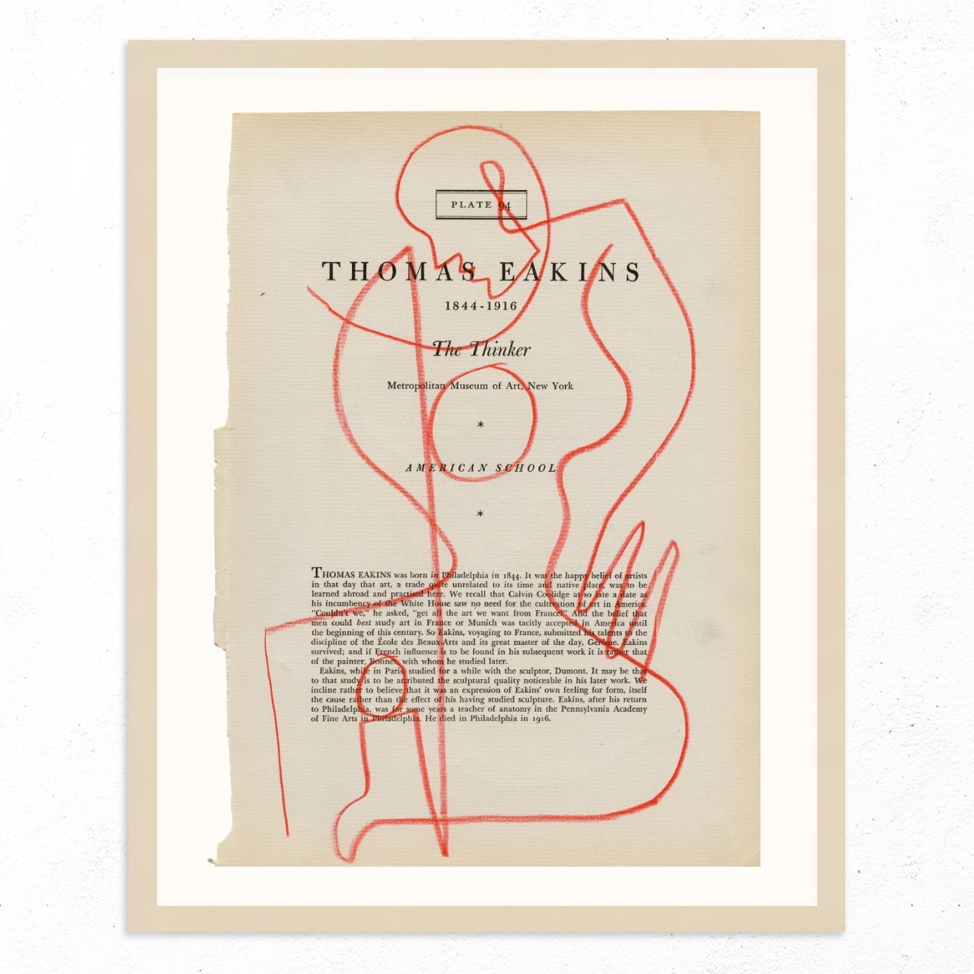 Thomas Eakins by Jessalyn Brooks-Original Artwork-Poster Child Prints