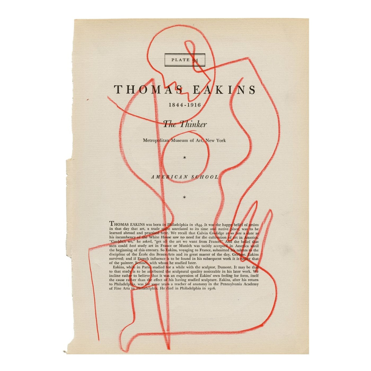 Thomas Eakins by Jessalyn Brooks-Original Artwork-Poster Child Prints