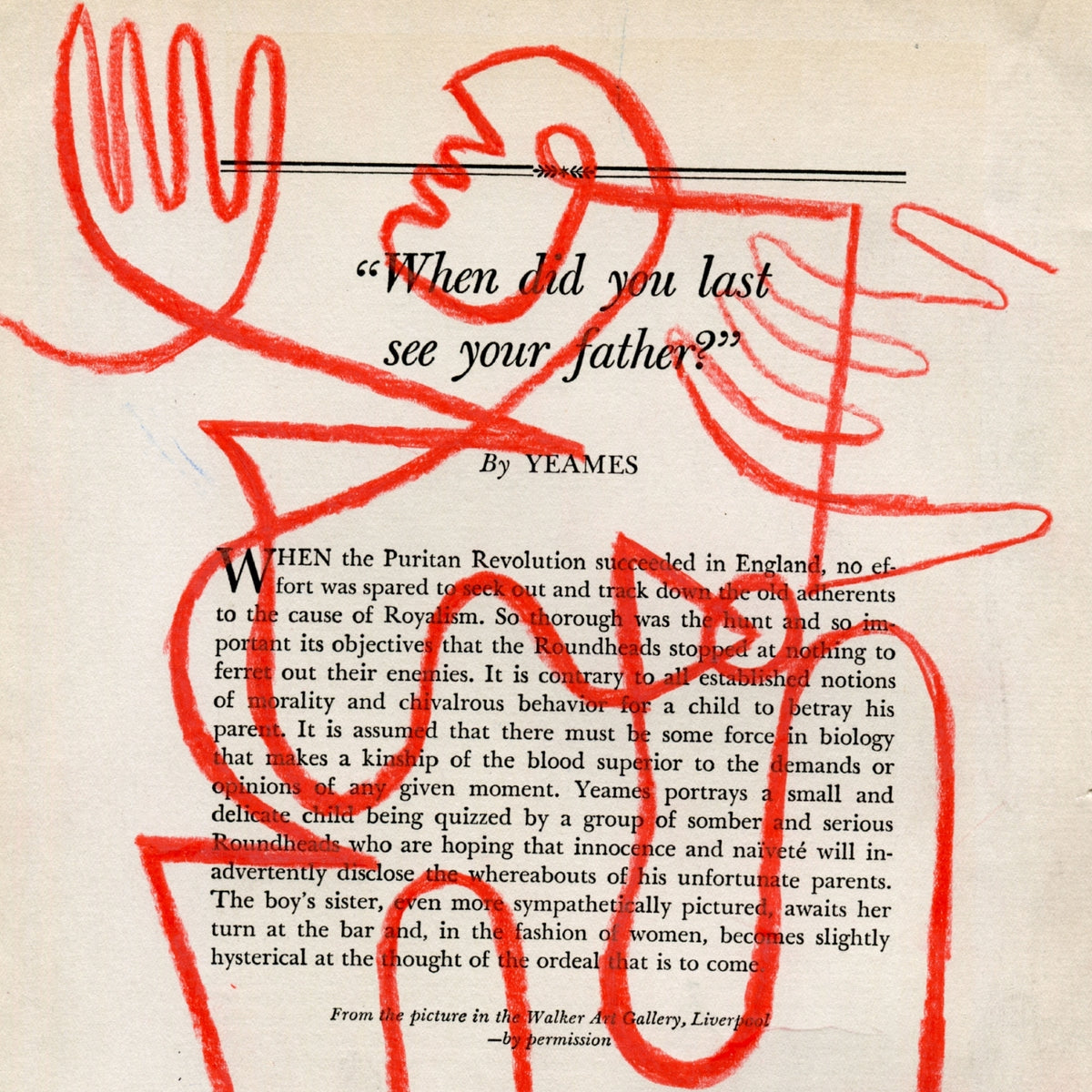 When did you last see your father by Jessalyn Brooks-Original Artwork-Poster Child Prints