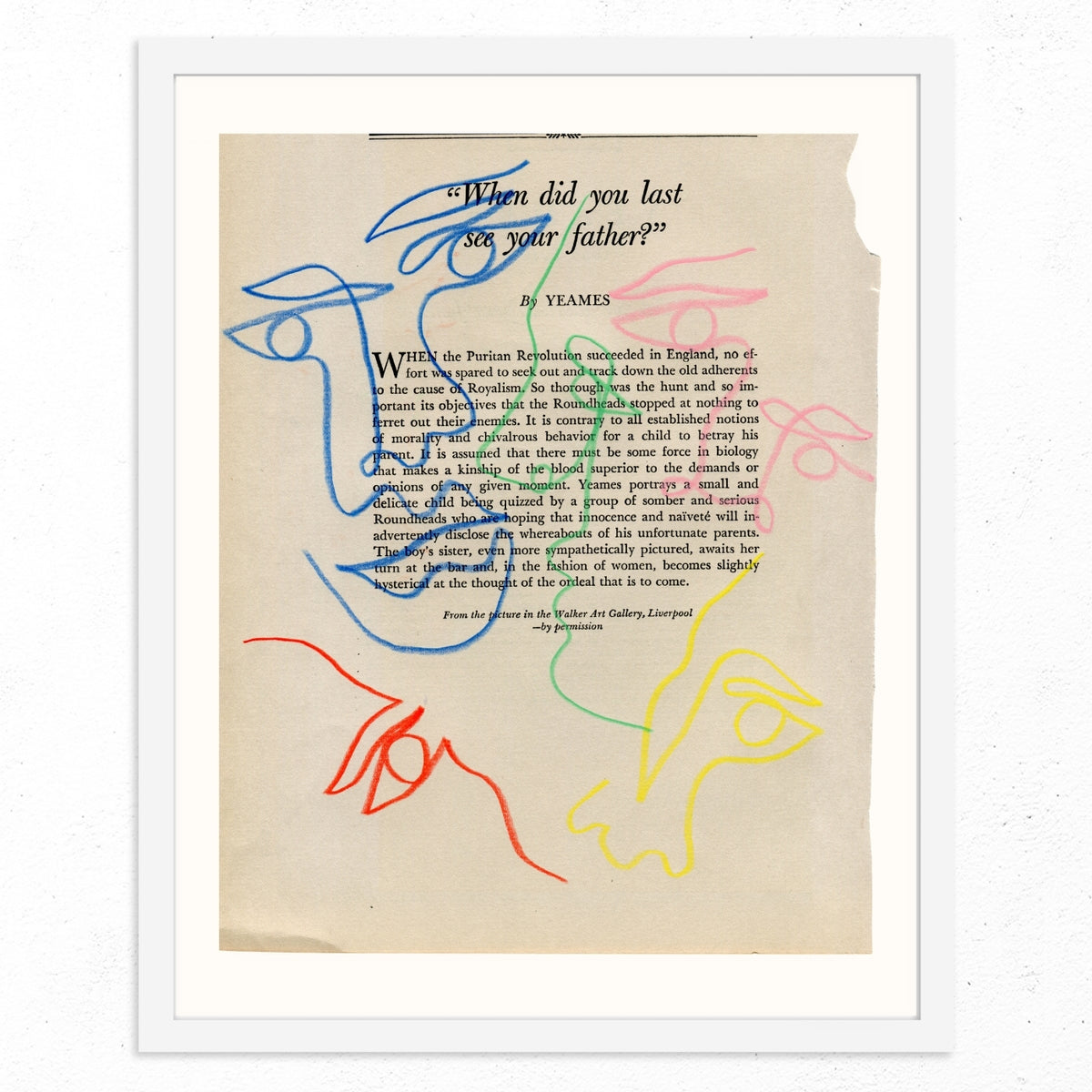 When did you last see your father 2 by Jessalyn Brooks-Original Artwork-Poster Child Prints