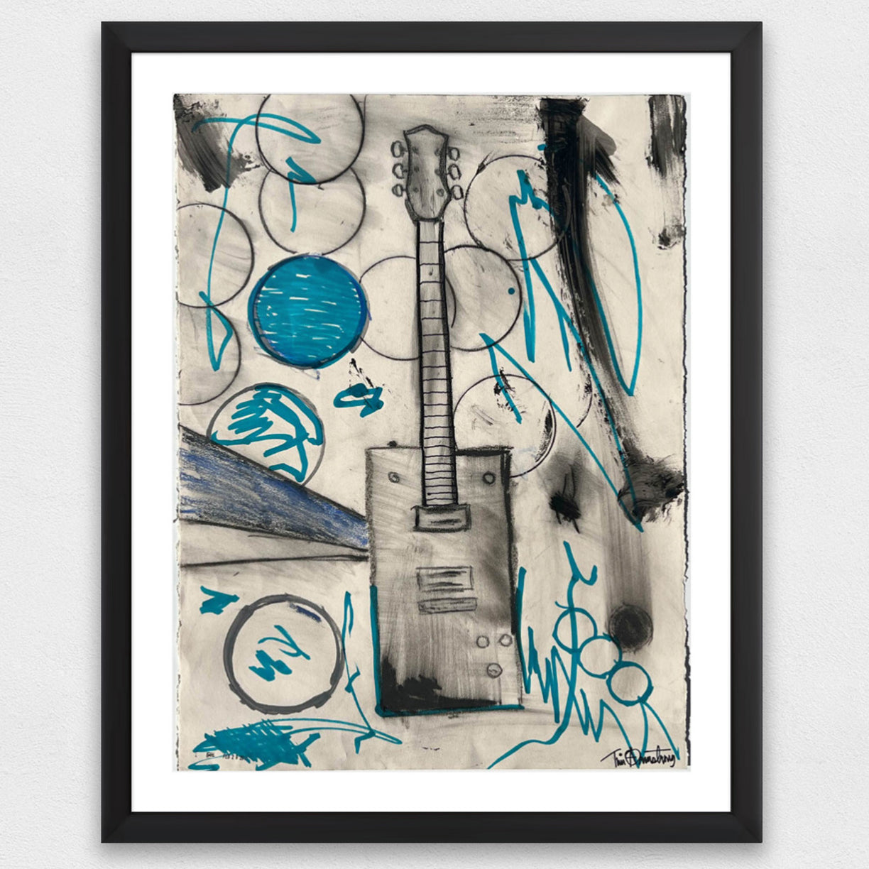 Guitar Composition 4 by Tim Armstrong-Original Artwork-Poster Child Prints