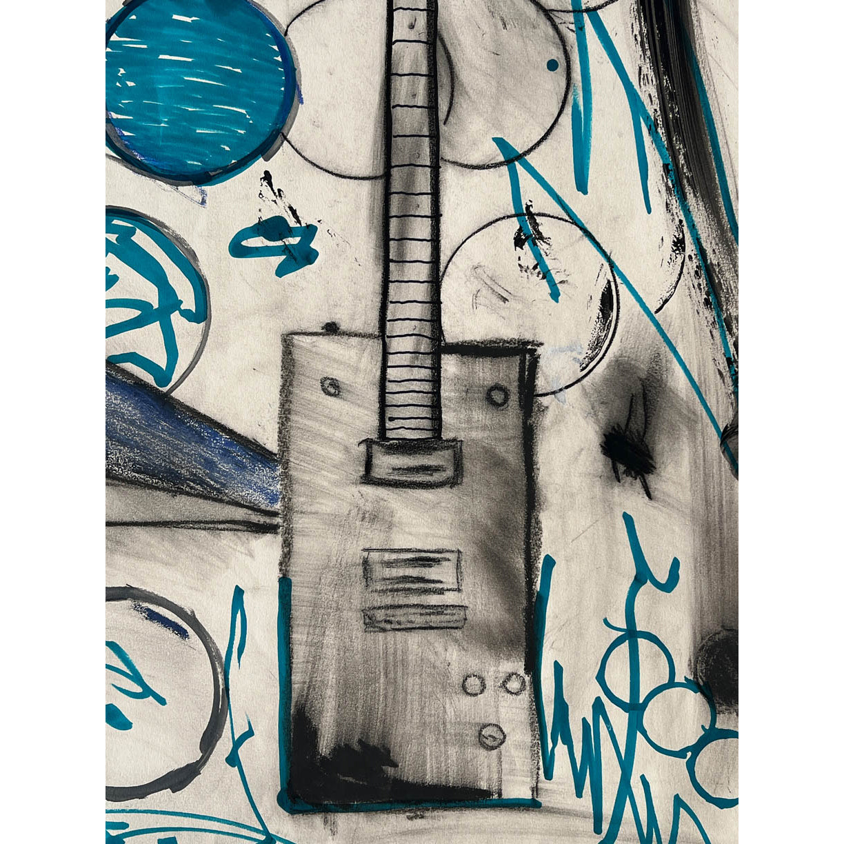 Guitar Composition 4 by Tim Armstrong-Original Artwork-Poster Child Prints