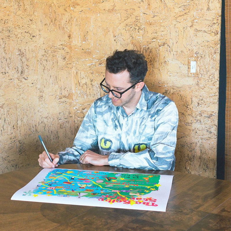 The Selby&#39;s LA Star Map by Todd Selby | Print | Poster Child Prints