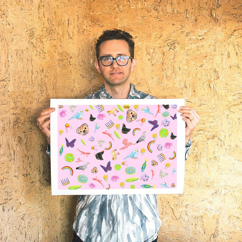 The Selby&#39;s Pink World by Todd Selby | Print | Poster Child Prints