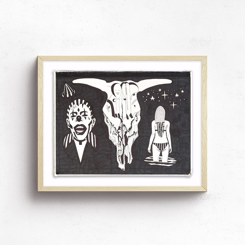 The Deer Family by Albert Reyes | Original Artwork | Poster Child Prints