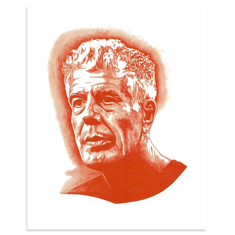 Bourdain by Albert Reyes | Print | Poster Child Prints