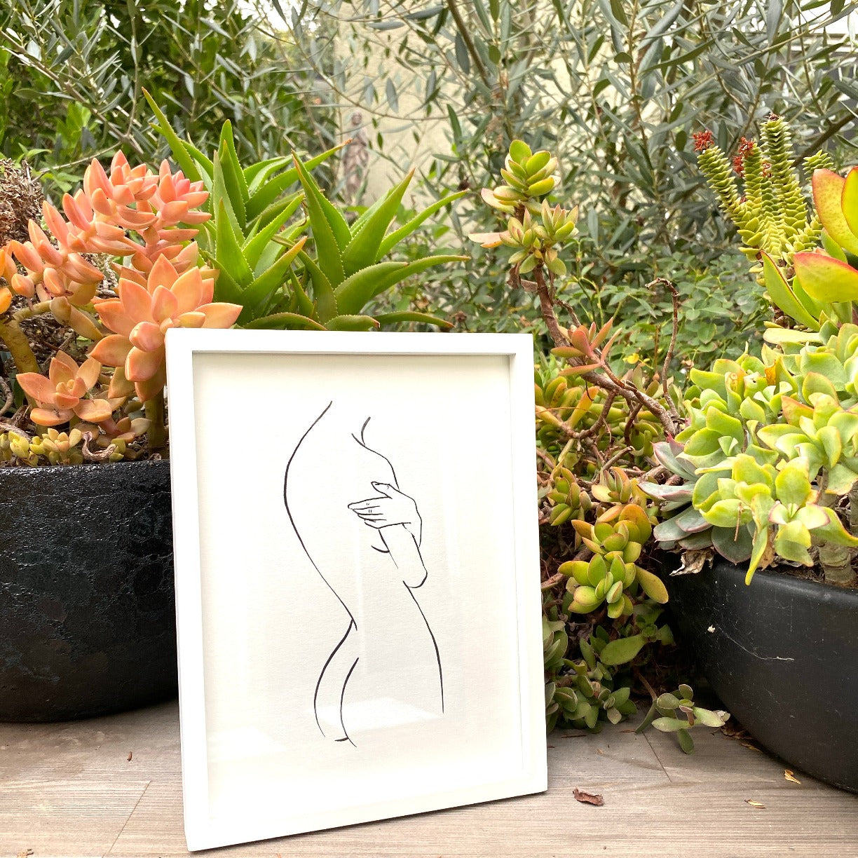 Nude With Arms Crossed by Jimmy Thompson-Screen Print-Poster Child Prints