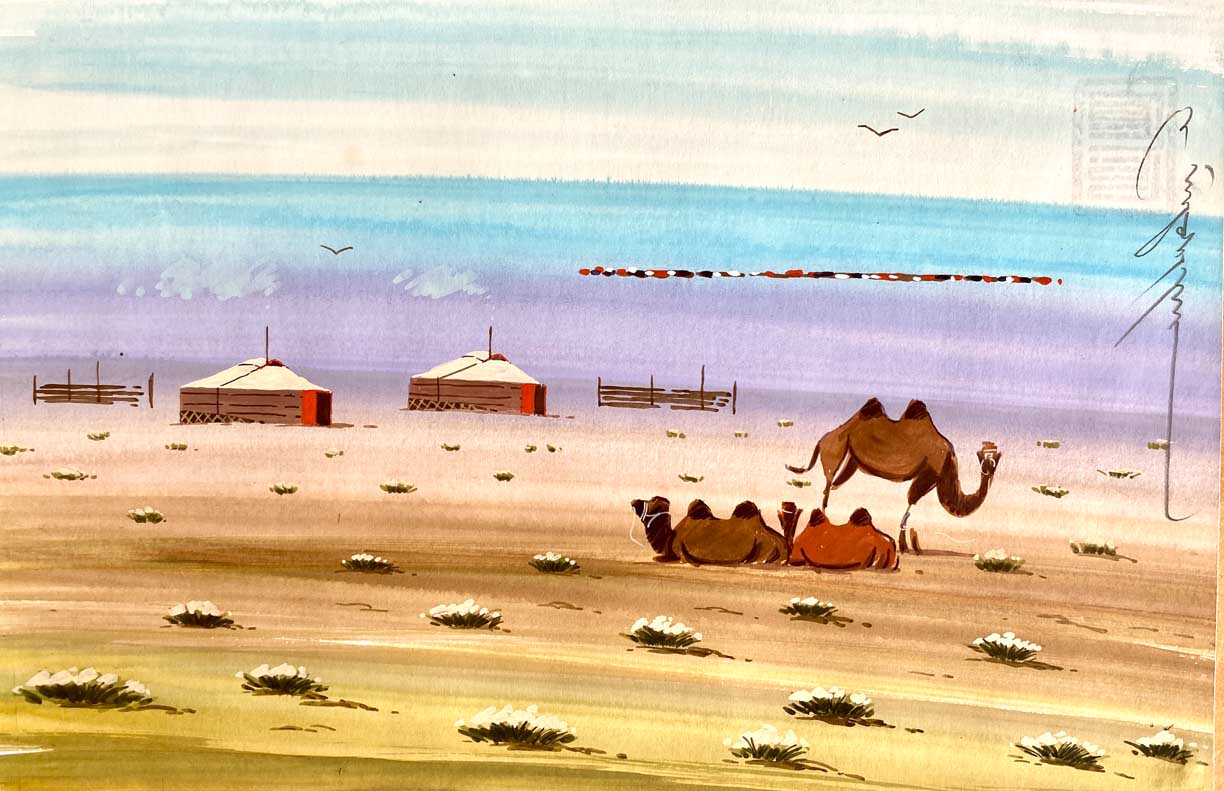 Camels by Found Art-Found Art-Poster Child Prints