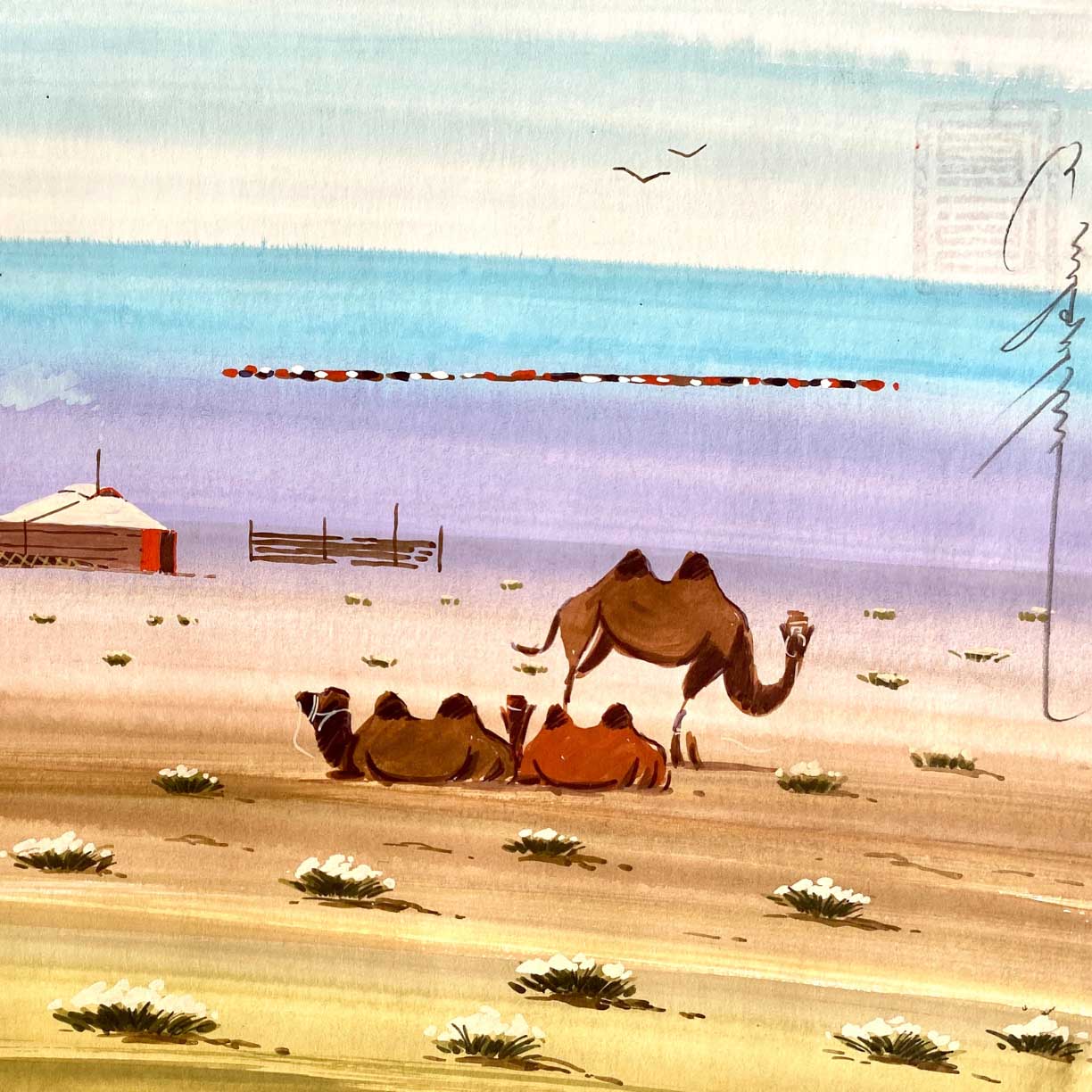 Camels by Found Art-Found Art-Poster Child Prints
