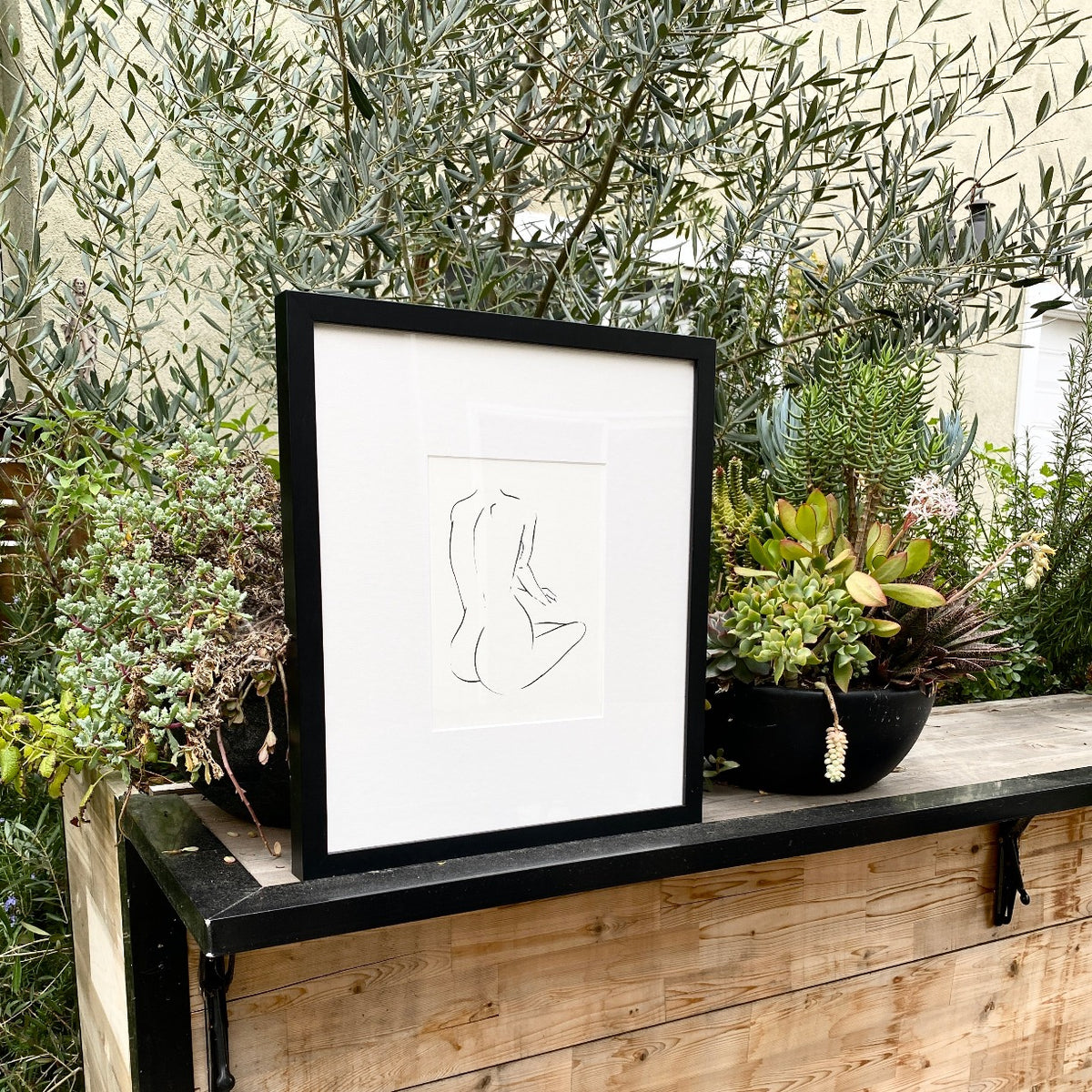 Nude Seated by Jimmy Thompson-Screen Print-Poster Child Prints