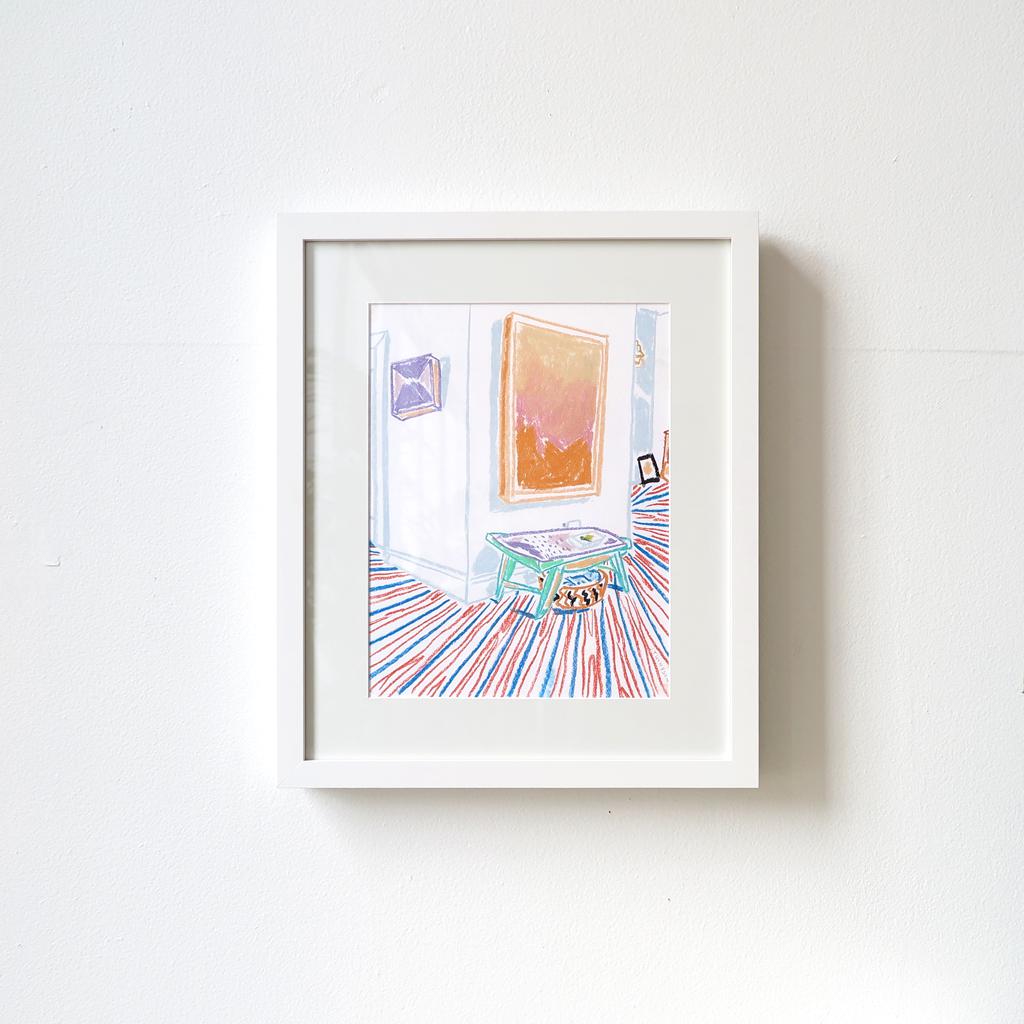 Bench and Frame by Jimmy Thompson | Original Artwork | Poster Child Prints