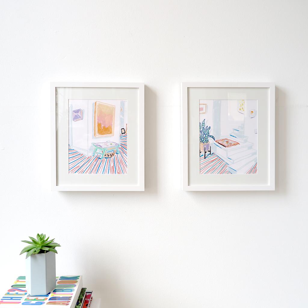 Bench and Frame by Jimmy Thompson | Original Artwork | Poster Child Prints