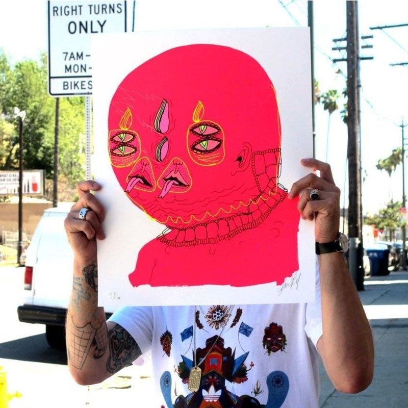 Untitled (Pink Head) by John Gourley | Archive | Poster Child Prints