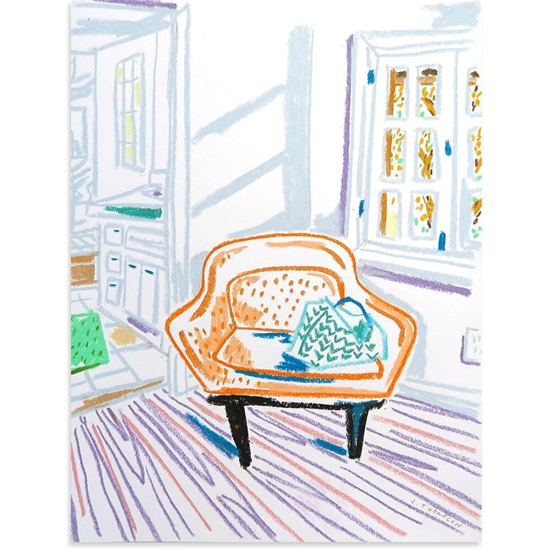 Chair and Bag by Jimmy Thompson | Original Artwork | Poster Child Prints